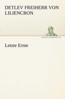 Letzte Ernte 374372894X Book Cover