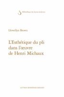 L'Esthetique Du Pli Dans l'Oeuvre de Henri Michaux 281244617X Book Cover