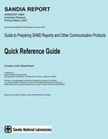 Guide to Preparing SAND Reports and Other Communication Products 1479138940 Book Cover