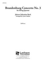 Brandenburg Concerto No. 3 for String Quartet: Conductor Score 1628761032 Book Cover
