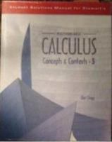 Student Solutions Manual for Stewart's Multivariable Calculus: Concepts and Contexts 0534359574 Book Cover