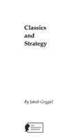 Classics and Strategy B0BL9XKDYT Book Cover