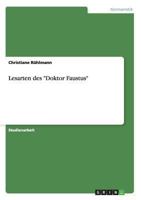 Lesarten des Doktor Faustus 3640238478 Book Cover