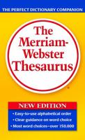 The Merriam-Webster Thesaurus 0671530895 Book Cover