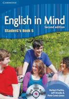 English in Mind Level 5 Student's Book with DVD-ROM 0521184568 Book Cover
