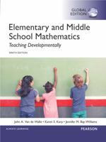 Elementary and Middle School Mathematics: Teaching Developmentally, Global Edition 1292097698 Book Cover