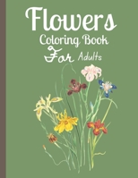 Flowers Adult Coloring Book: Simple Coloring Book for Adults Relaxation;30 Amazing Patterns Coloring Book. B0948LNVLM Book Cover
