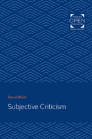 Subjective Criticism 1421434946 Book Cover
