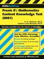 Praxis II: Mathematics Content Knowledge Test: 0061 0471787671 Book Cover