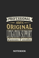 Professional Original Litigation Support Notebook of Passion and Vocation: 6x9 inches - 110 dotgrid pages - Perfect Office Job Utility - Gift, Present Idea 1696727456 Book Cover