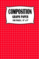 Composition Graph Paper Notebook: Red Cover 100 pages 6 x 9 inch 1671351533 Book Cover