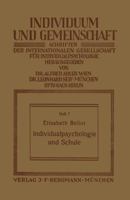 Individualpsychologie Und Schule 3642988369 Book Cover
