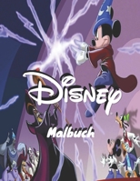 Disney Malbuch: +50 neueste hochwertige Bilder von DISNEY für Erwachsene und Kinder (German Edition) B08HS5KD37 Book Cover