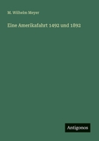 Eine Amerikafahrt 1492 und 1892 3563174903 Book Cover