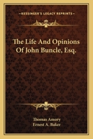 The Life of John Buncle, Esq. 1141019108 Book Cover