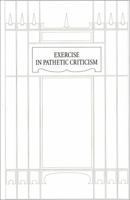 Exercise in Pathetic Criticism 1907468080 Book Cover