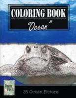 Ocean Sealife Greyscale Photo Adult Coloring Book 1544297238 Book Cover