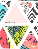 Sketch Book: Practice Drawing, Paint, Write, Doodle, 8.5 x 11 Large Blank Pages: Notes, Sketching Pad , Creative Diary And Journal (Stylish Mulicolor ... men girls boys kids friends family doodling 1692091565 Book Cover