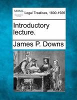 Introductory lecture. 1240192010 Book Cover