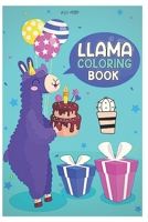 llama coloring book: Fun coloring gift book for llama lovers with stress relief llama designs and funny cute shows B08QFBN137 Book Cover