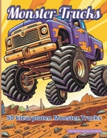 Monster Trucks: 50 kleurplaten van Monster Trucks (Dutch Edition) B0F9VH63SP Book Cover