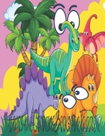 Dinosaur Coloring Books for Toddler: Dinosaur Coloring Book for Home Exercise B08L4XVVNV Book Cover