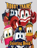 Robot trains Coloring Book null Book Cover