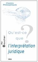 Qu'est-Ce Que l'Interpretation Juridique? 2711624889 Book Cover