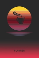 Planner: Elephant 2 Year Weekly Planning Organizer 2020 - 2021 Retro Vintage Vaporwave Sunset Cover January 20 - December 21 Writing Notebook Productive Datebook Calendar Schedule Plan Days, Set Goals 170234486X Book Cover