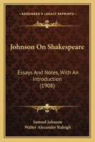 Samuel Johnson on Shakespeare 9354033571 Book Cover