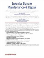 Essential Bicycle Maintenance & Repair 1450407072 Book Cover