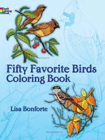 Fifty Favorite Birds Coloring Book (Dover Coloring Books) 0486242617 Book Cover