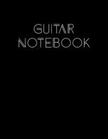 Guitar Notebook: Simple Black Guitar Notebook 169645185X Book Cover