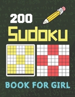 200 Sudoku Book For girl: Brain Games Fun Sudoku for Children Includes Instructions and Solutions B091PR7XP2 Book Cover