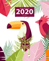 2020 Planner Weekly and Monthly: Jan 1, 2020 to Dec 31, 2020: Weekly & Monthly Planner and Calendar Views: Tropical Flamingo Design 1677159960 Book Cover