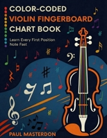 Color-coded Violin Fingerboard Chart Book: Easy Guide for Beginners to Learn Every First Position Violin Note Fast (Violin Mnemonics) 1807660095 Book Cover