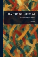 Elements of Criticism 1023542528 Book Cover