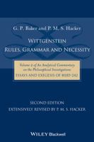 Wittgenstein: Rules, Grammar and Necessity 1118854594 Book Cover