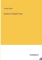 Studies in English Prose 3382183544 Book Cover