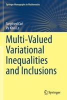 Multi-Valued Variational Inequalities and Inclusions 3030651673 Book Cover