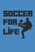 SOCCER FOR LIFE: Notebook Fußball Notizbuch kariert squared Soccer Planer Journal 6x9 karo 1692201956 Book Cover
