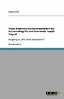 Worin bestehen die Besonderheiten des Nationenbegriffs von Emmanuel Joseph Sieyes? 3640444752 Book Cover