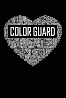 Color Guard Heart: 6x9 Ruled Notebook, Journal, Daily Diary, Organizer, Planner 1705937454 Book Cover