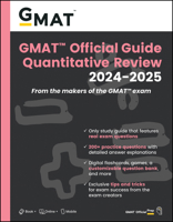 GMAT Official Guide Quantitative Review 2024-2025: Book + Online Question Bank 1394260032 Book Cover