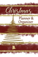 Christmas Planner & Organizer: The Complete Holiday Notebook: Budget & Events, Gift Ideas & Master List, Party Planner, Shopping List & More: Red Gold & White 1695894332 Book Cover