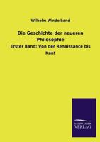 Die Geschichte Der Neueren Philosophie 0274863081 Book Cover