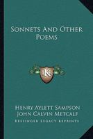 Sonnets And Other Poems B0BM4YK5Y7 Book Cover
