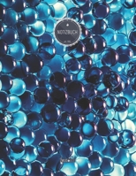 ZMUDACE Notizbuch Liniert: in DIN A4 Softcover ZL036 t�rkise blaue Murmeln 156 leere linierte Seiten mit pers�nlichem Register + Seitenzahlen Zeichenbuch, Skizzenbuch, Lineatur 4, Malbuch, Notizheft z 1708193154 Book Cover