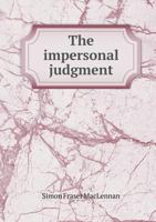The Impersonal Judgment 5518712057 Book Cover