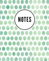 Notes: Watercolor Dot Print (2) - Cute Writing Notebook For School, Home & Office - [Classic] 108703129X Book Cover